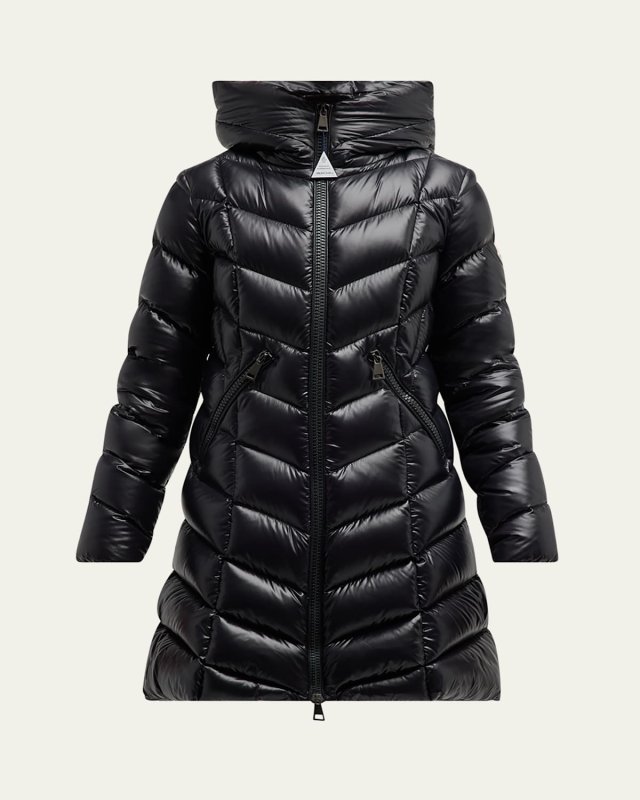 Marus Long Chevron-Quilted Jacket
